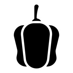 Bell pepper glyph icon
