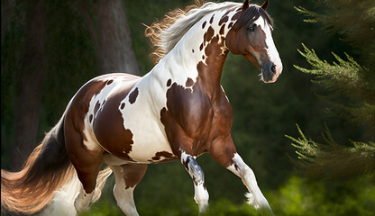 Horse in natural