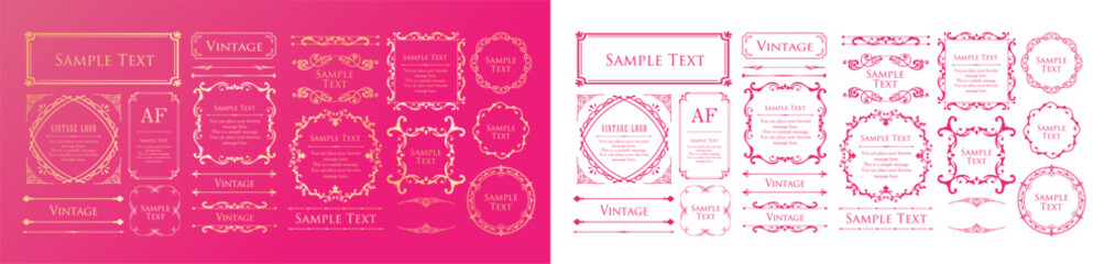 春をイメージしたフレームデザイン。高級感のあるフレームデザイン