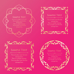 春をイメージしたフレームデザイン。高級感のあるフレームデザイン