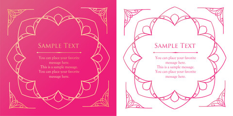 春をイメージしたフレームデザイン。高級感のあるフレームデザイン