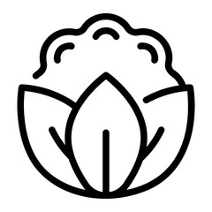 cauliflower line icon