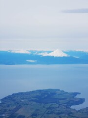 Vista aérea, Región de los Lagos, Chile