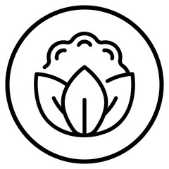 cauliflower line icon