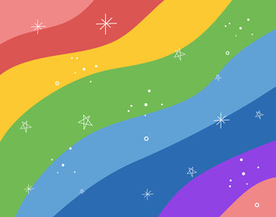 Rainbow background  . LGBT flag. Pride. Diversity. Fabric Colorful
