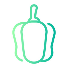 Bell pepper gradient icon