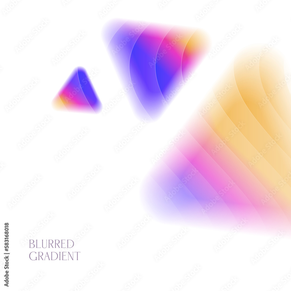 Poster minimalistic banner template background with brulled abstract triangles. dynamic shapes composition.