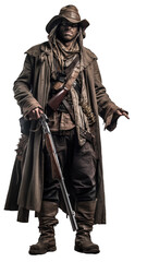 An apocolyptic gunslinger generative ai model