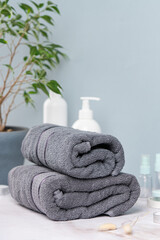 towels for washing in the bathroom