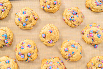 Unicorn chocolate chip cookie
