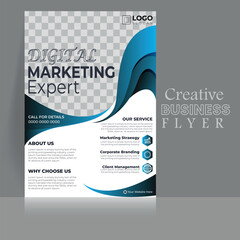 The corporate technology Flyer  was created with Adobe Illustrator in EPS format.The Flyer template is suitable for everybody.
