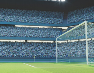 Soccer Stadium with Soccer Ball