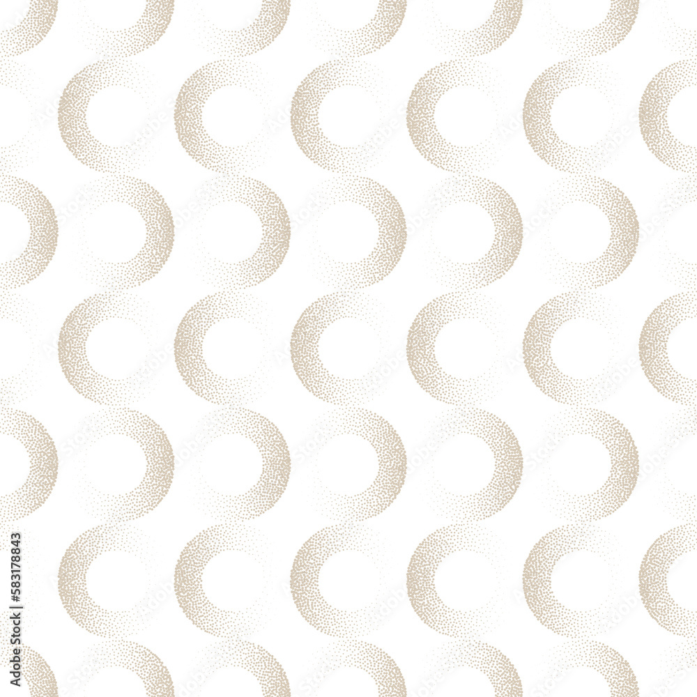 Poster various fade circles seamless pattern transparent png retro abstract background. old fashioned elega