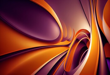 orange, purple, abstract background Generative AI