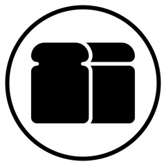 bread glyph icon