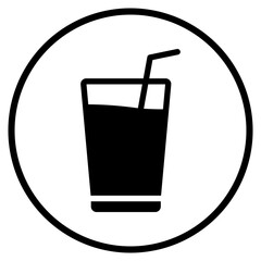 milkshake glyph icon