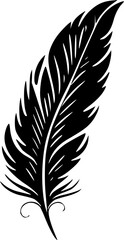 Obraz premium Feather - High Quality Vector Logo - Vector illustration ideal for T-shirt graphic
