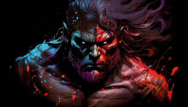 Barbarian berserk warrior - By Generative AI