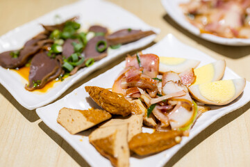 Taiwanese famous food braised tofu