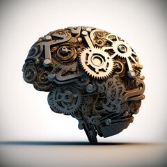 Fototapeta na wymiar Brainy Ideas: The Power of Knowledge in Puzzle-solving, GENERATIVE AI
