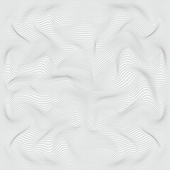 Wavy monochrome linear texture. Vector illustration.