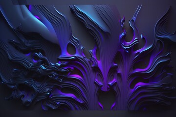 Purple liquid abstract background. AI Generative color mix painting