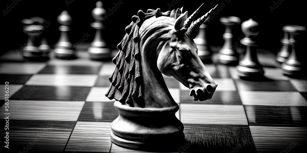 Aufkleber a collection of still life objects and things were carefully arranged to create a chess-themed wallp