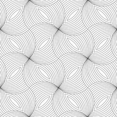 Vector seamless pattern. Modern stylish texture. Monochrome, linear abstract background.