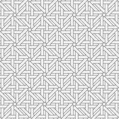 Vector seamless pattern. Modern stylish texture. Monochrome, linear abstract background.