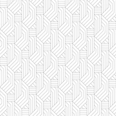 Vector seamless pattern. Modern stylish texture. Monochrome, linear abstract background.