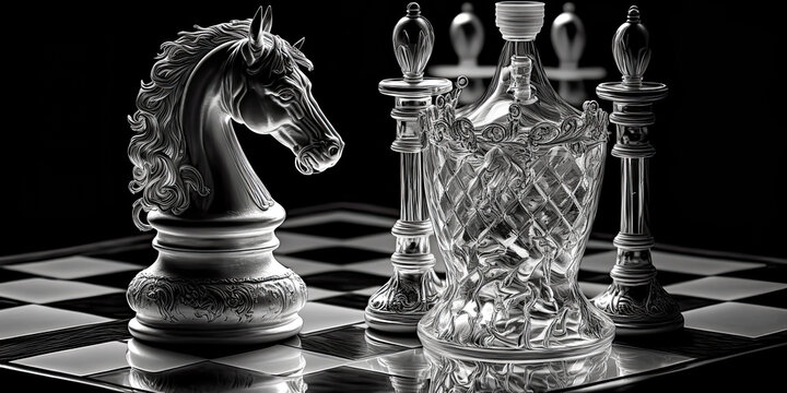 A: An image of still life objects, things, and chess pieces was generated by generative AI - generative ai.