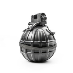 grenade on white background, generative ai