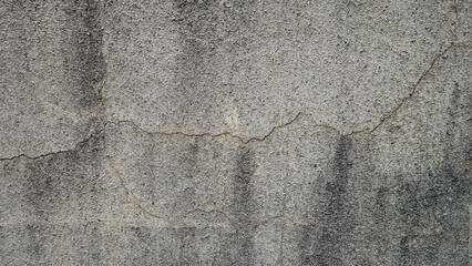concrete wall cracked and weathered