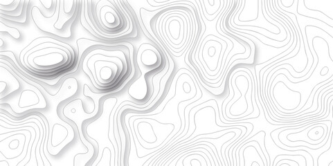 Abstract pattern with lines. Abstract Vector geographic contour map and topographic contours map background. Abstract white pattern topography vector background. Topographic line map background.