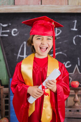 Boy graduating from kindergarten VPK 