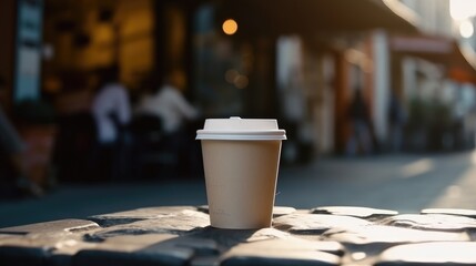 Paper cup of coffee
