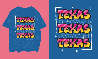 Texas Streetwear Design; Creative Streetwear Shirt Concept