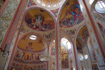 Fototapeta na wymiar Cathedral of the Transfiguration of Christ in Kolomyia city, Ukraine