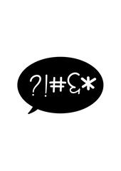 Cuss Word Speech Bubble