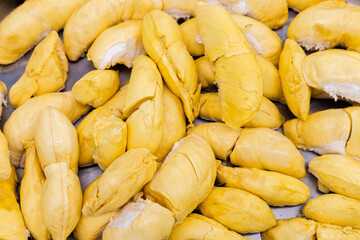 Lots of durian ready to eat Durian is a popular fruit in Asia, Thailand's famous tropical fruit.