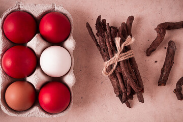 Madder dye, Endro, rhizome for egg coloring, viva magenta color, Easter, Georgia,