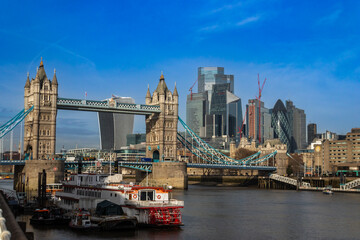 The extraordinary Tower Bridge in London, UK