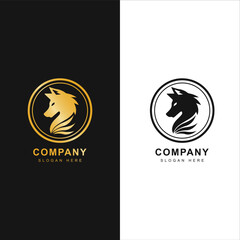A logo for a company called unicorns horse logo animal illustrator animal wild logo, wild animal, animal logo.
