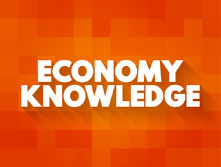 Economy Knowledge is a system of consumption and production that is based on intellectual capital, text concept for presentations and reports