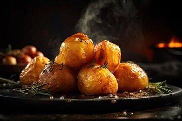 Greek Roast Potatoes. Generative AI