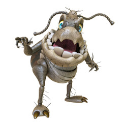 cockroach cartoon is trying to scary you