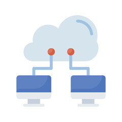 Fototapeta premium Online server vector flat Icon Design illustration. SEO Development And Marketing Symbol on White background EPS 10 File