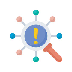 Information gathering vector flat Icon Design illustration. SEO Development And Marketing Symbol on White background EPS 10 File