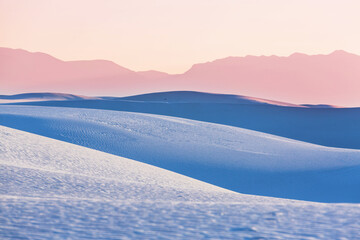 White sand dunes