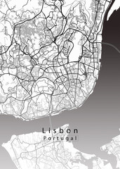 Lisbon Portugal City Map